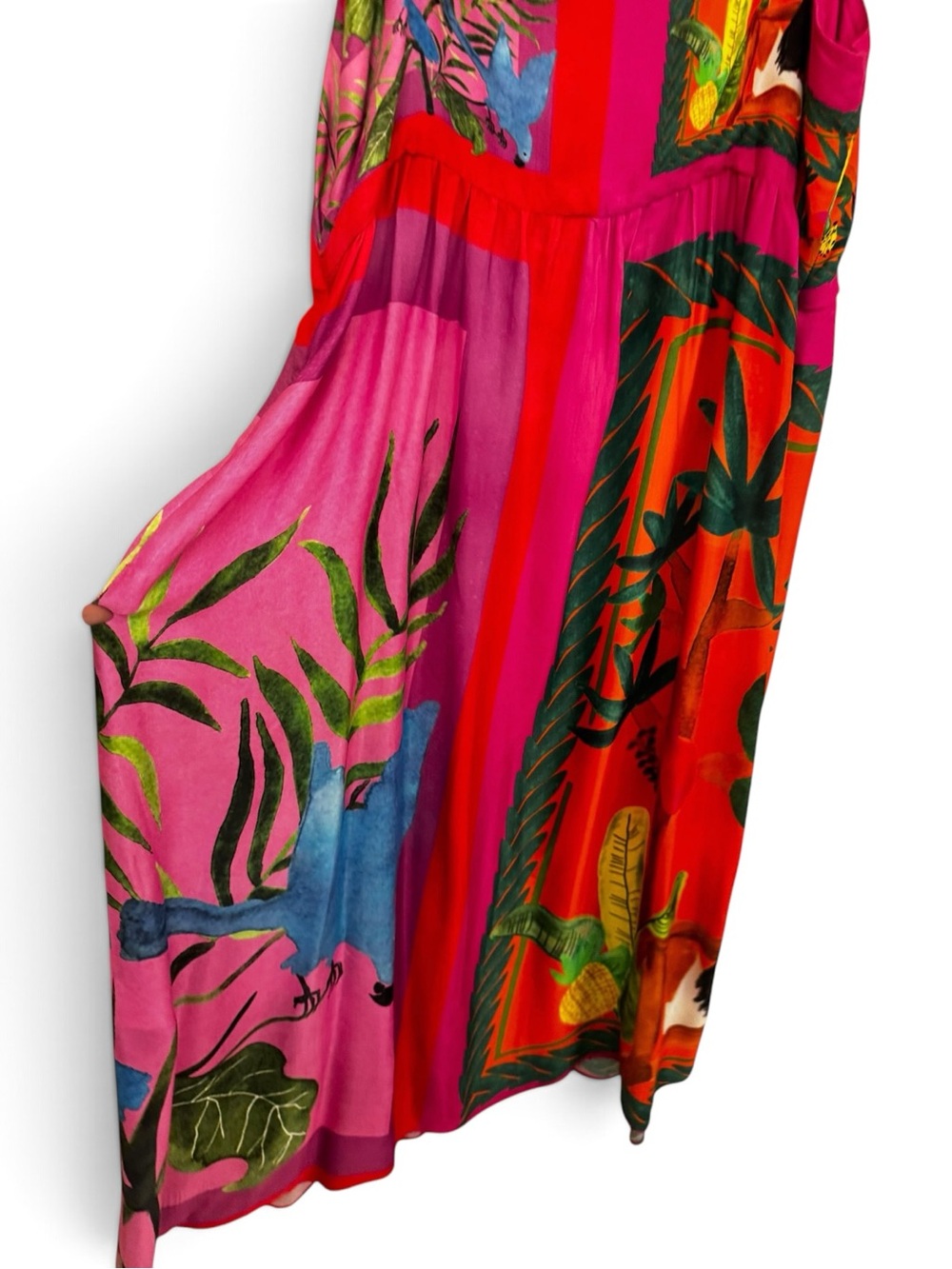 FARM RIO double scarves midi dress US Large - Picture 7 of 12